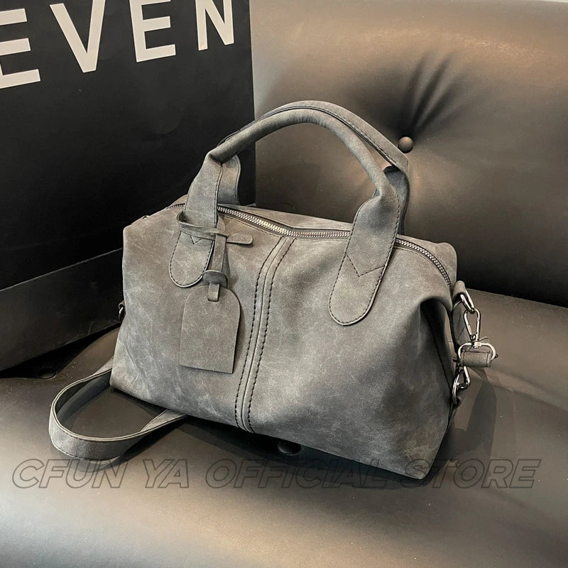 CFUN YA Fashion Trend Women's Handbag Large Capacity Female Shoulder Crossbody Bag College Student Messenger Bag Tote Pack New