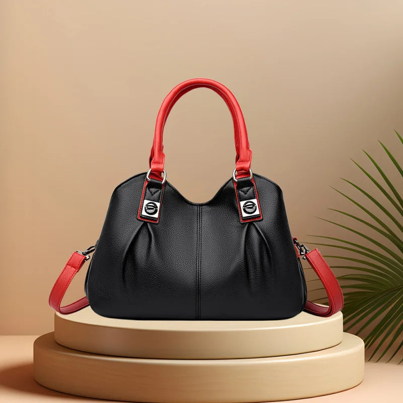 CFUN YA Fashion Trend Women's Handbag PU Leather Business Femmale Shoulder Cross Bag Lady Mummy Handbag Tote Pack Purse Bag 2024