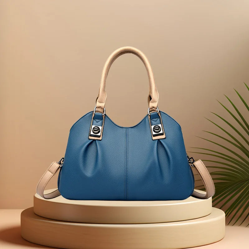 CFUN YA Fashion Trend Women's Handbag PU Leather Business Femmale Shoulder Cross Bag Lady Mummy Handbag Tote Pack Purse Bag 2024