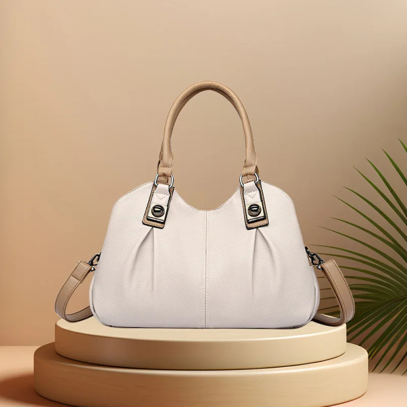 CFUN YA Fashion Trend Women's Handbag PU Leather Business Femmale Shoulder Cross Bag Lady Mummy Handbag Tote Pack Purse Bag 2024