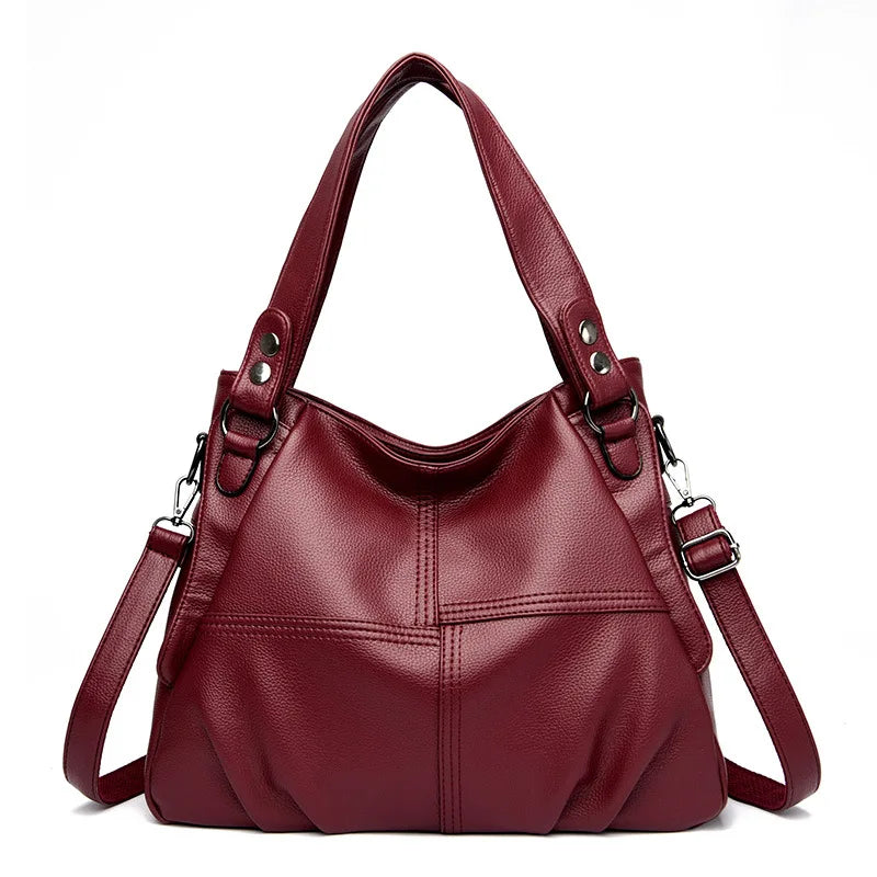 CFUN YA Fashion Trend Women's Shoulder Bag PU Leather Female Crossbody Bag Travel Handbag Mummy Messenger Bag Tote Shopping Bag