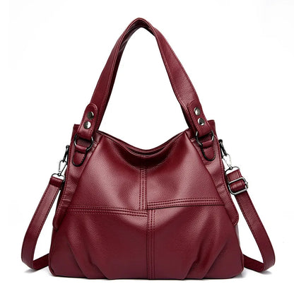 CFUN YA Fashion Trend Women's Shoulder Bag PU Leather Female Crossbody Bag Travel Handbag Mummy Messenger Bag Tote Shopping Bag