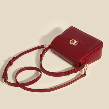 CFUN YA Fashion Wine Red Handbags For Women Pu Leather Female Shoulder Crossbody Bag Square Tote Messenger Pack Sac De Luxe Femm