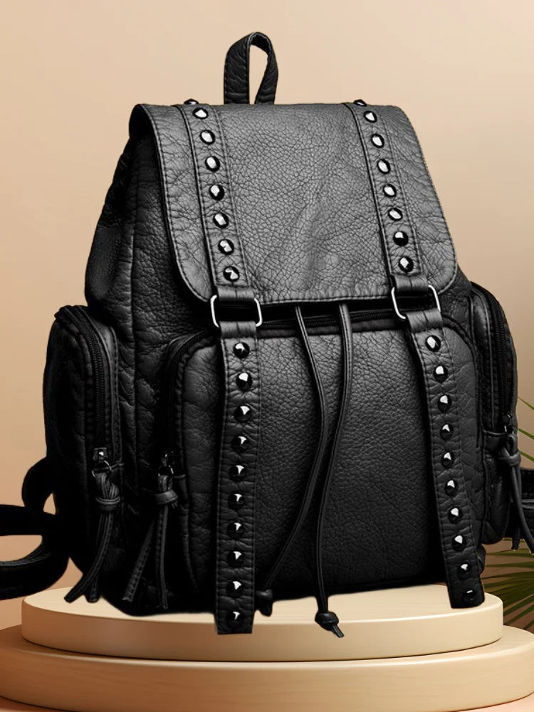 CFUN YA Fashion Women Backpack Real Leather Large Capacity Female Bagpack Travel Shoulder Bags Mummy Knapsack Mochilas Handbags