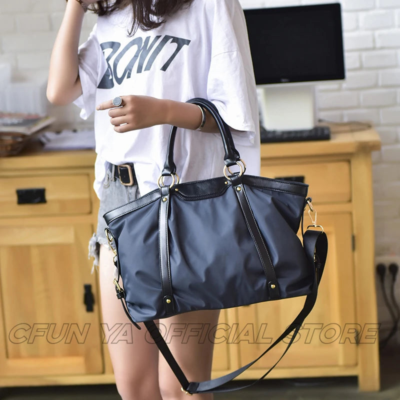 CFUN YA Fashion Women Bag Totes Oxford Waterproof Travel Handbag Large Female Shoulder Crossbody Travel Bag Sport Fitness Bag