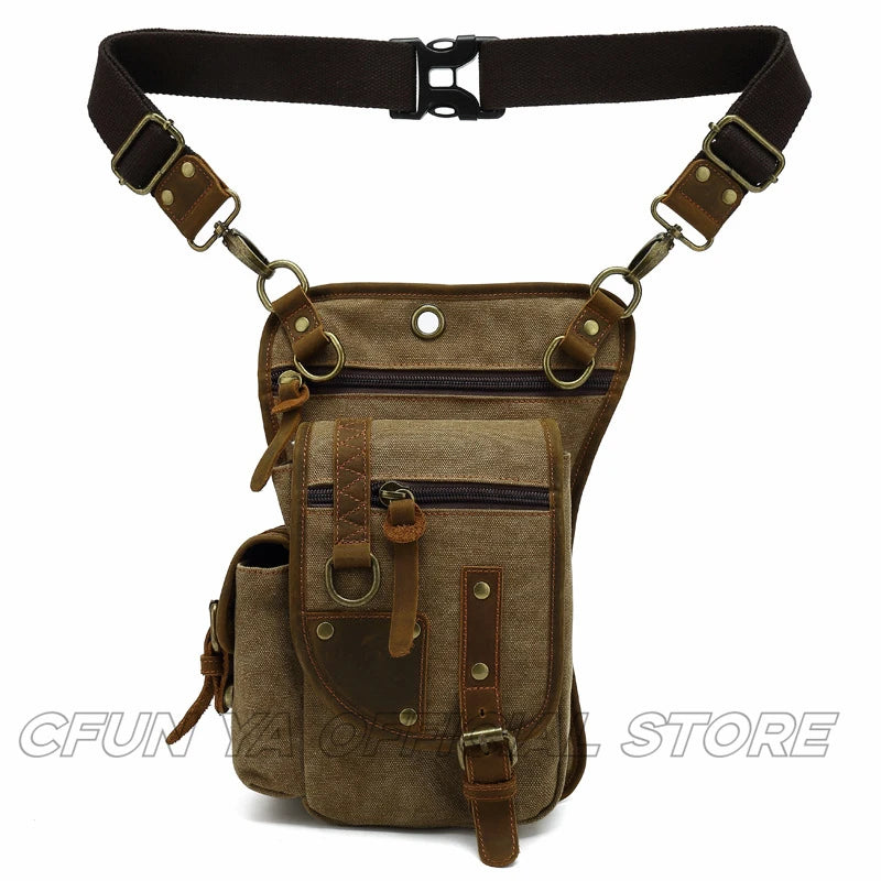 CFUN YA High Quality Tactial Leg Bag Multifunction Waist Pack For Women Men Cross Shoulder Bag Pochete riñoneras Para Hombre