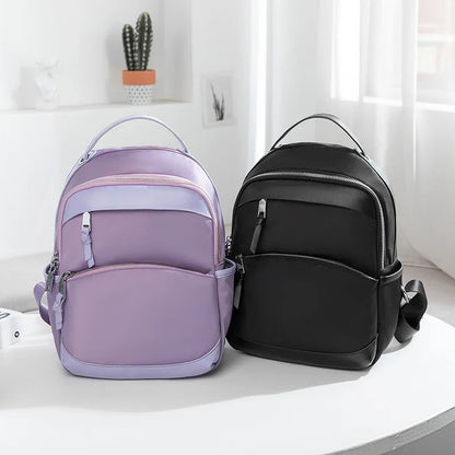CFUN YA High Quality Woman Backpack Oxford Waterproof Travel Bagpack  Girls Students Schoolbag Summer Boho Female Back Bag Black