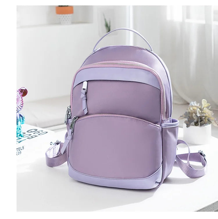 CFUN YA High Quality Woman Backpack Oxford Waterproof Travel Bagpack  Girls Students Schoolbag Summer Boho Female Back Bag Black