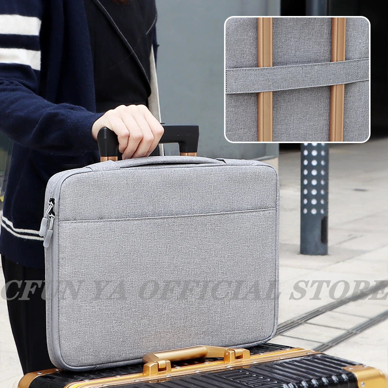 CFUN YA Laptop Bag Briefcases Notebook Case Tablet Sleeve Cover Bag 13 14 15 15.6  Macbook HP Dell Notebook Computer Handbag