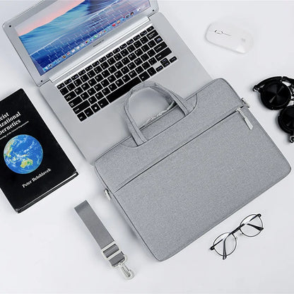 CFUN YA  Laptop Bag Sleeve Case For 13 14 15 inch Computer Shoulder Handbag Waterproof Notebook Cover Women Briefcase Handle Bag