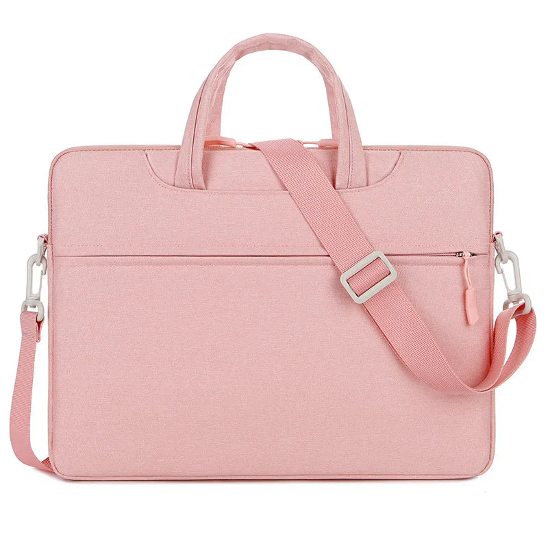 CFUN YA  Laptop Bag Sleeve Case For 13 14 15 inch Computer Shoulder Handbag Waterproof Notebook Cover Women Briefcase Handle Bag