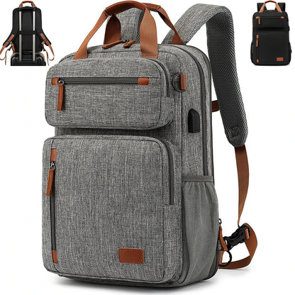 CFUN YA Large Computer Backpacks Expandable Men Notebook Bags USB Male Laptop Bag Bagpack Waterproof Business Travel BackPack
