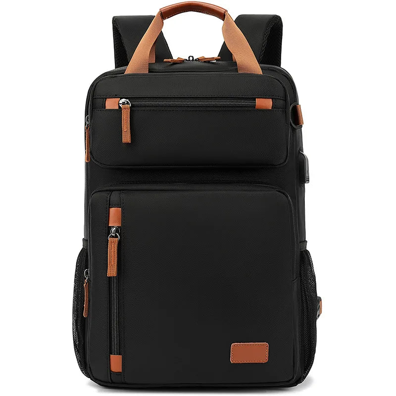 CFUN YA Large Computer Backpacks Expandable Men Notebook Bags USB Male Laptop Bag Bagpack Waterproof Business Travel BackPack