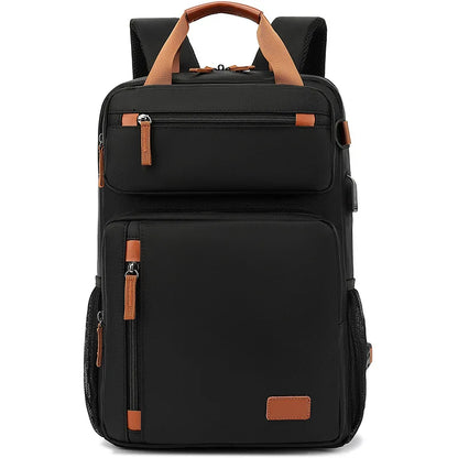 CFUN YA Large Computer Backpacks Expandable Men Notebook Bags USB Male Laptop Bag Bagpack Waterproof Business Travel BackPack