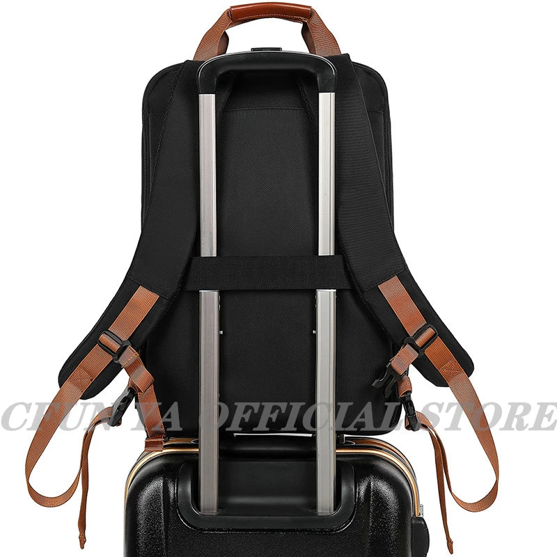 CFUN YA Large Computer Backpacks Expandable Men Notebook Bags USB Male Laptop Bag Bagpack Waterproof Business Travel BackPack