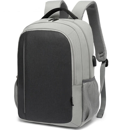 CFUN YA Large Men Backpack Laptop 15.6 Backpacks Gray High School Bags Teen College Student Back Pack Multifunctional Bagpack