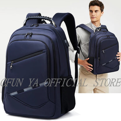 CFUN YA Luxury 2023 Men's Business Backpack Multi-functional USB Laptop Backpack Large 17 Inch Computer Bag Travel Back Pack