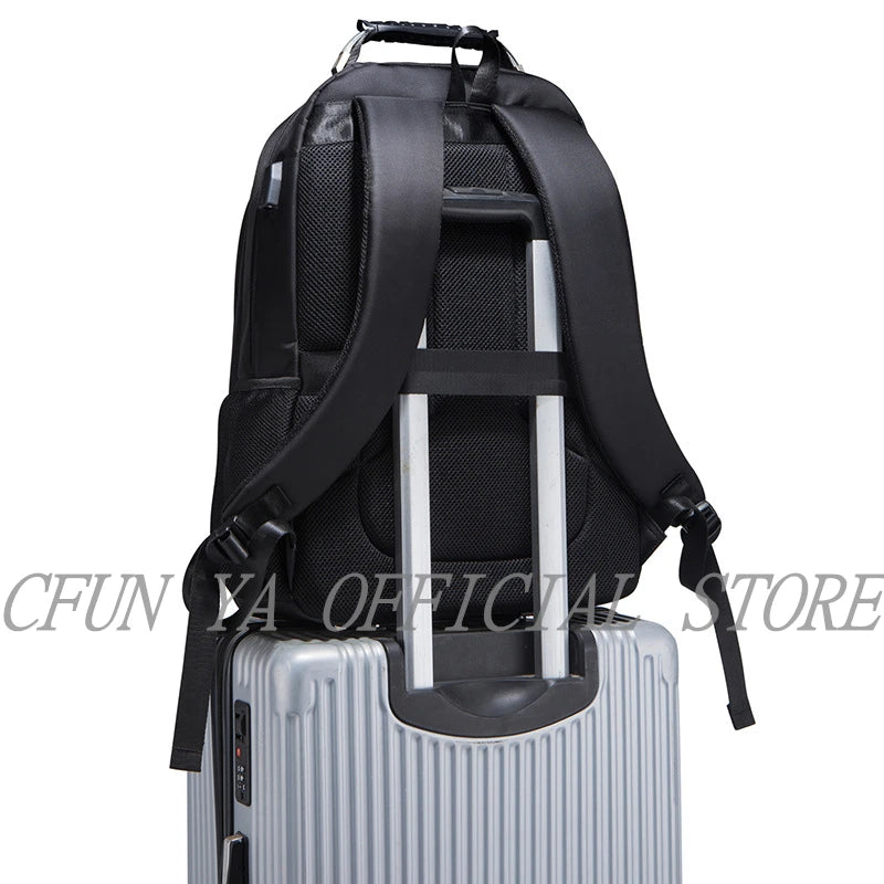 CFUN YA Luxury 2023 Men's Business Backpack Multi-functional USB Laptop Backpack Large 17 Inch Computer Bag Travel Back Pack