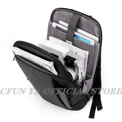 CFUN YA Luxury 2023 Slim Business Backpack For Men Lightweight 15.6 Laptop Backpacks Waterproof Male Schoolbag Causal Rucksack