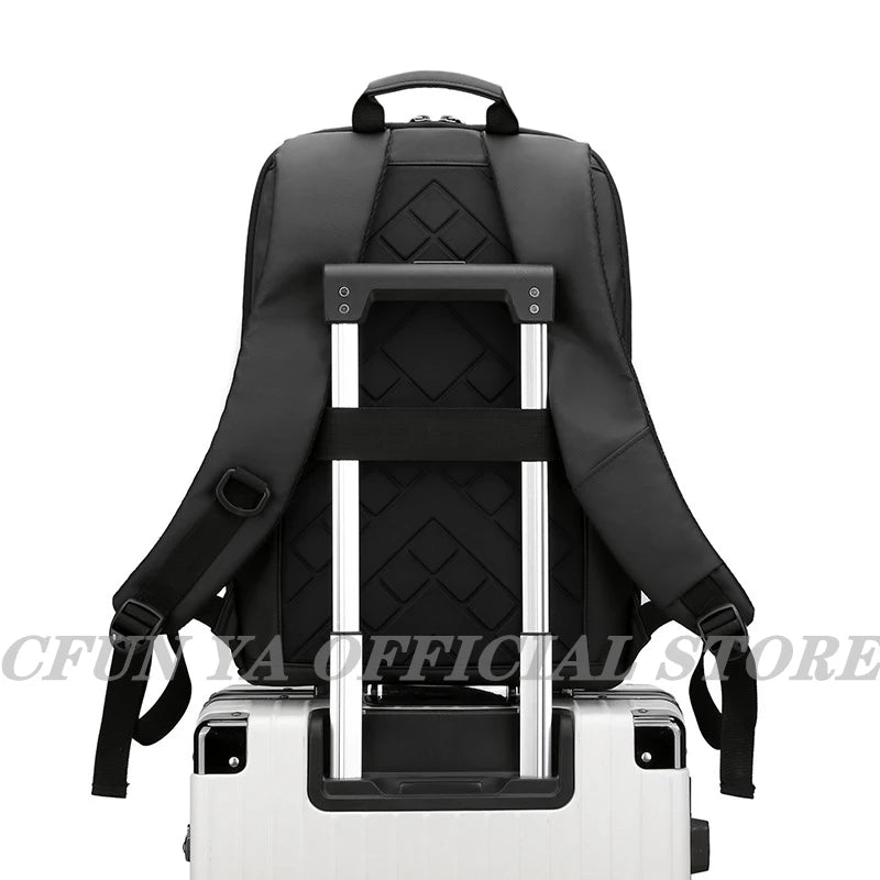 CFUN YA Luxury 2023 Slim Business Backpack For Men Lightweight 15.6 Laptop Backpacks Waterproof Male Schoolbag Causal Rucksack