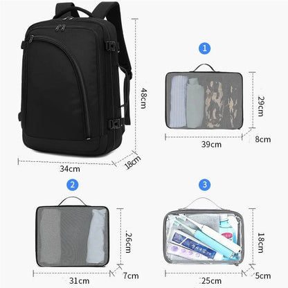 CFUN YA Luxury 4 In 1 Business Backpack For Men Women Large 17.3 Laptop Bag Backpacking Outdoor Trekking Bagpack Travel Rucksack