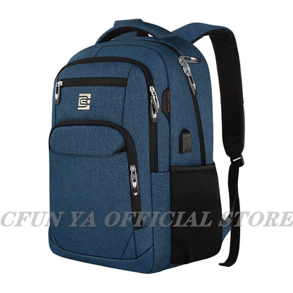 CFUN YA Luxury Backpacks Men Laptop Bagpack Multifunctional USB WaterProof Big Capacity Daily Work Business Back Pack Rucksack