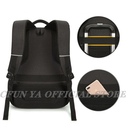 CFUN YA Luxury Backpacks Men Laptop Bagpack Multifunctional USB WaterProof Big Capacity Daily Work Business Back Pack Rucksack