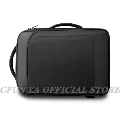 CFUN YA Luxury Black Men Travel Backpack Nylon 15.6 Inch Laptop Backpacks Multi-function Teenager Boys Handbag Schoolbag Bagpack