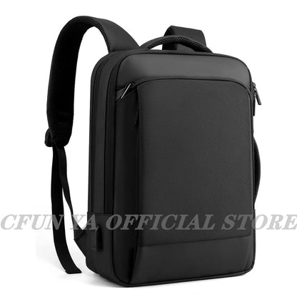 CFUN YA Luxury Black Men Travel Backpack Nylon 15.6 Inch Laptop Backpacks Multi-function Teenager Boys Handbag Schoolbag Bagpack