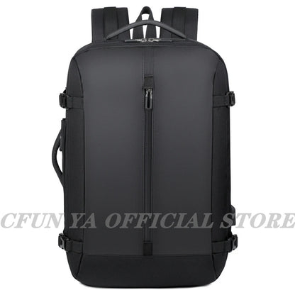 CFUN YA Luxury Black Scalable Travel Backpack For Men USB Business Laptop Backpacks Male Anti-Theft Bag Pack Teen Schoolbag New