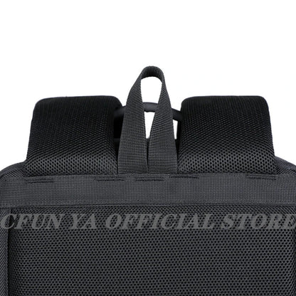 CFUN YA Luxury Black Scalable Travel Backpack For Men USB Business Laptop Backpacks Male Anti-Theft Bag Pack Teen Schoolbag New
