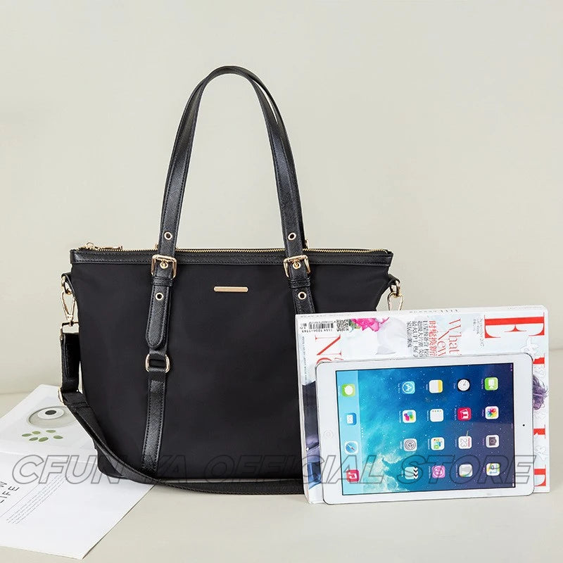 CFUN YA Luxury Black Tote Bags For Women Large Capacity Female Shoulder Messenger Pack  Ladies Handbag сумка женская Bolso Muje