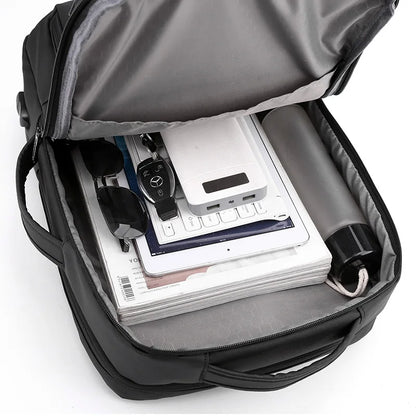 CFUN YA Luxury Business Backpack 15.6 Laptop Backpacks Large Capacity Travel Bagpack USB Charge Schoolbag For Students Men Bag