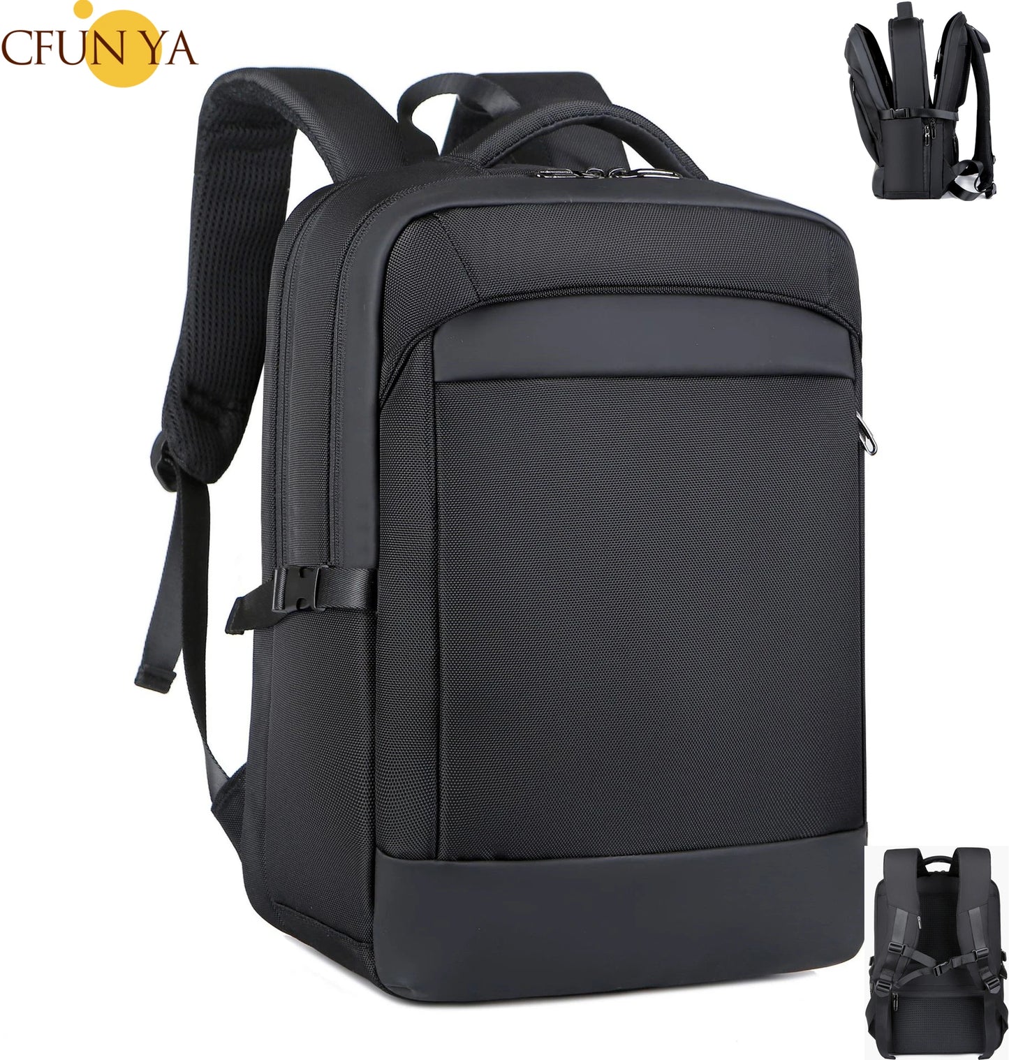 CFUN YA Luxury Business Backpack Bag For 15inch Laptop Large Capacity College Schoolbag Oxford Anti-Theft Bagpack Men Handbags
