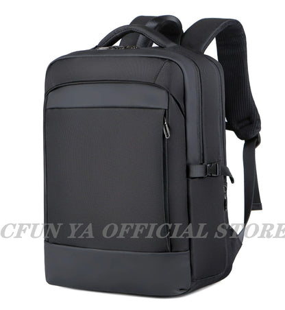 CFUN YA Luxury Business Backpack Bag For 15inch Laptop Large Capacity College Schoolbag Oxford Anti-Theft Bagpack Men Handbags
