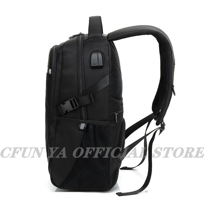 CFUN YA Luxury Business Backpack For Men Women 15.6" Laptop Bag USB Schoolbag Rucksack Computer Backbag Mochila Travel Daypack