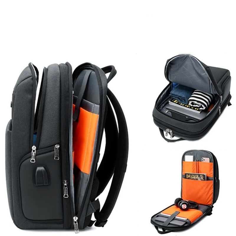 CFUN YA Luxury Business Backpack For Men Women Waterproof USB Schoolbag Student Outdoor Rucksack Laptop Bagpack Mochila De Viaje