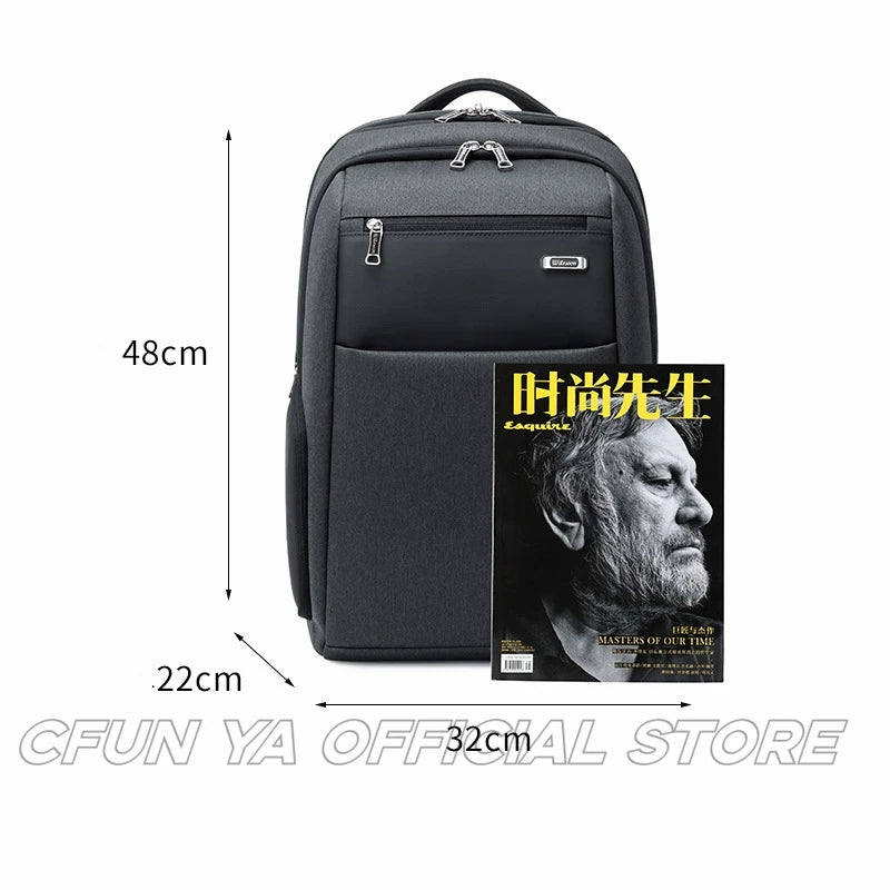 CFUN YA Luxury Business Backpack For Men Women Waterproof USB Schoolbag Student Outdoor Rucksack Laptop Bagpack Mochila De Viaje