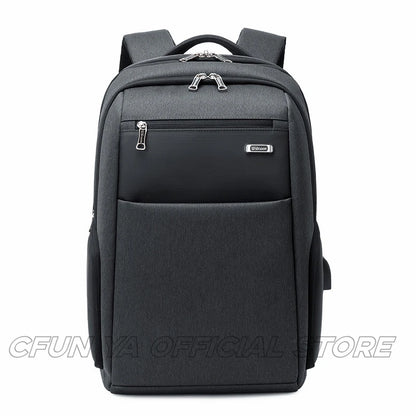 CFUN YA Luxury Business Backpack For Men Women Waterproof USB Schoolbag Student Outdoor Rucksack Laptop Bagpack Mochila De Viaje