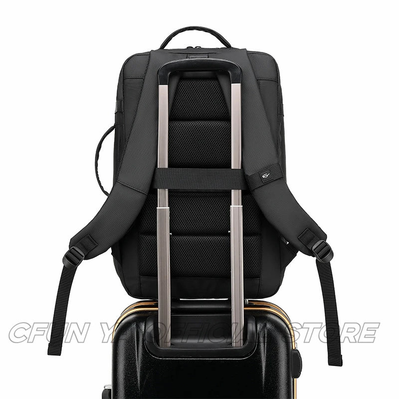 CFUN YA Luxury Business Backpack Men Women 14 15.6 Laptop Bag Pack USB Charge Schoolbag Travel Rucksack Student Backpacking New
