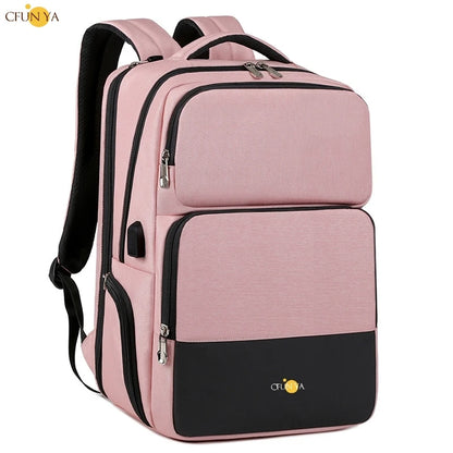CFUN YA Luxury Business Travel Backpack For Men Women Large Capacity Computer Backpack USB Students Shoulder Bags Teen Schoolbag