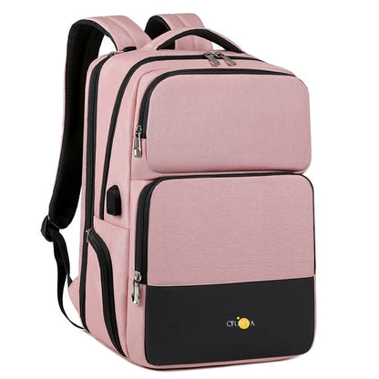 CFUN YA Luxury Business Travel Backpack For Men Women Large Capacity Computer Backpack USB Students Shoulder Bags Teen Schoolbag