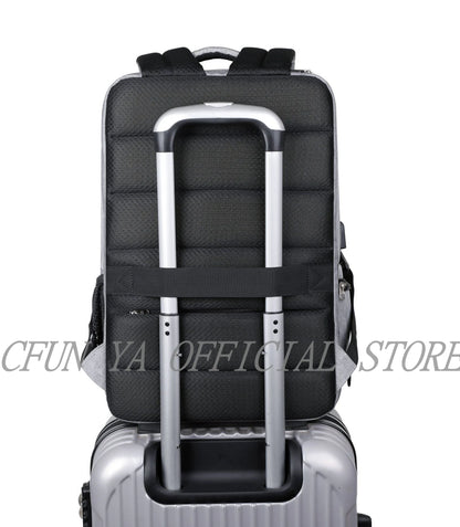CFUN YA Luxury Business Travel Backpack For Men Women Large Capacity Computer Backpack USB Students Shoulder Bags Teen Schoolbag