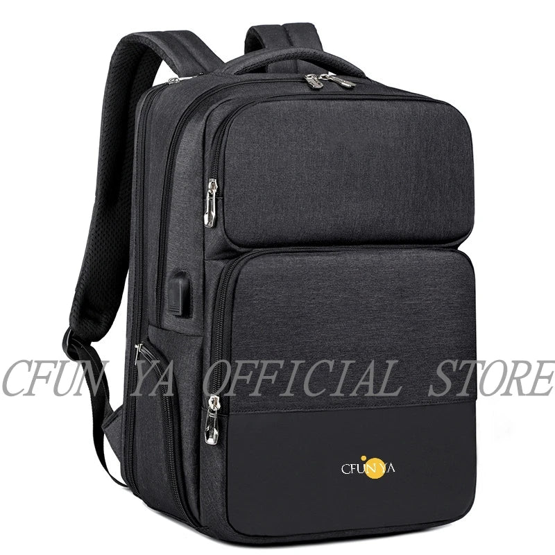 CFUN YA Luxury Business Travel Backpack For Men Women Large Capacity Computer Backpack USB Students Shoulder Bags Teen Schoolbag