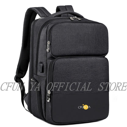 CFUN YA Luxury Business Travel Backpack For Men Women Large Capacity Computer Backpack USB Students Shoulder Bags Teen Schoolbag
