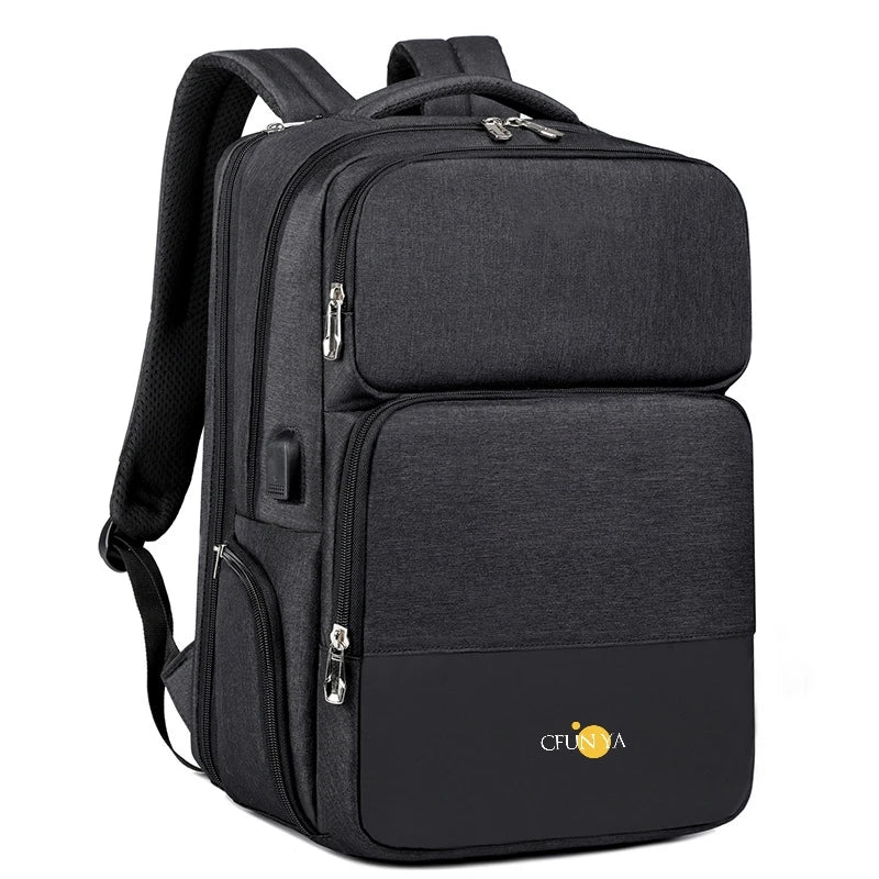 CFUN YA Luxury Business Travel Backpack For Men Women Large Capacity Computer Backpack USB Students Shoulder Bags Teen Schoolbag