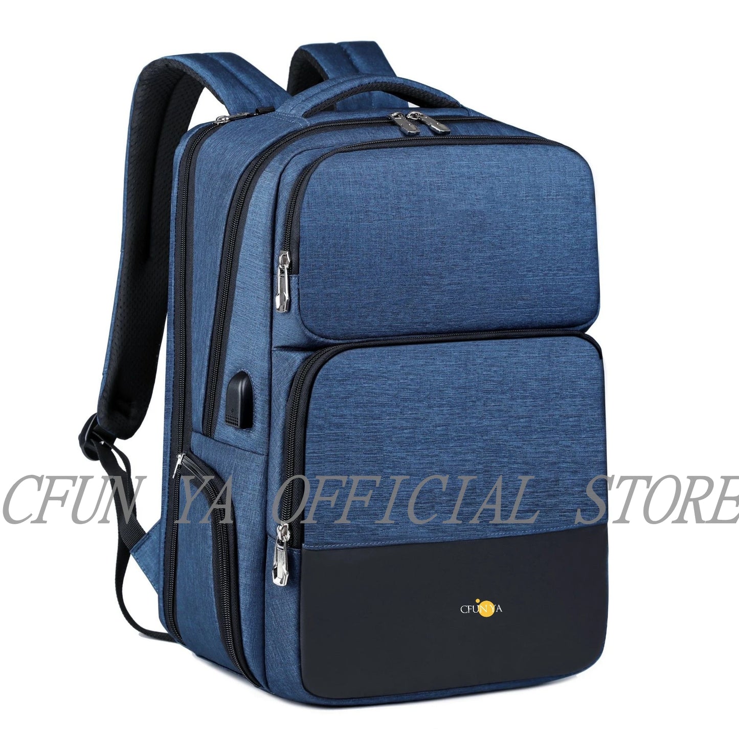 CFUN YA Luxury Business Travel Backpack For Men Women Large Capacity Computer Backpack USB Students Shoulder Bags Teen Schoolbag