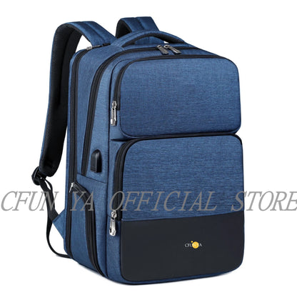 CFUN YA Luxury Business Travel Backpack For Men Women Large Capacity Computer Backpack USB Students Shoulder Bags Teen Schoolbag