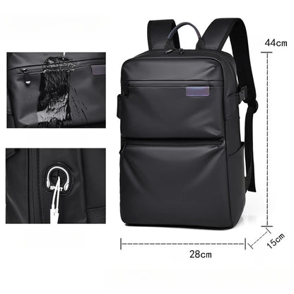 CFUN YA Luxury Causal Backpack With Earphone Port Waterproof Women Men 15.6 Laptop Backpack Travel Rucksack Schoolbag Student