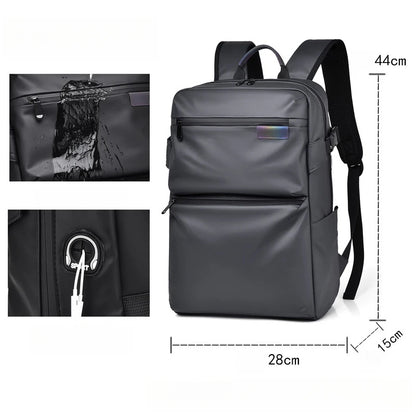 CFUN YA Luxury Causal Backpack With Earphone Port Waterproof Women Men 15.6 Laptop Backpack Travel Rucksack Schoolbag Student